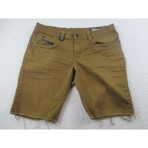 Empyre Jean Shorts Men's 34 Skeletor‎ Denim Tan Brown Skinny